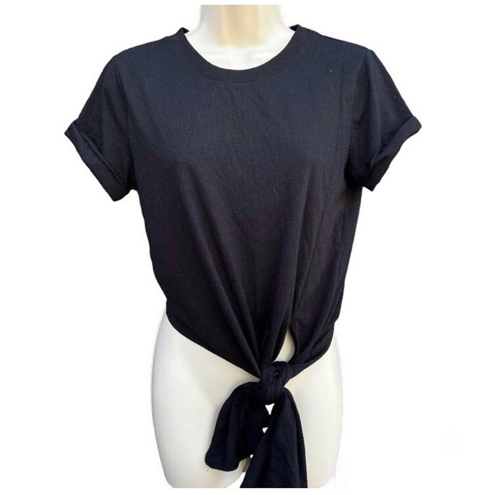 Free People Movement tie-waist soft jersey t-shirt size small